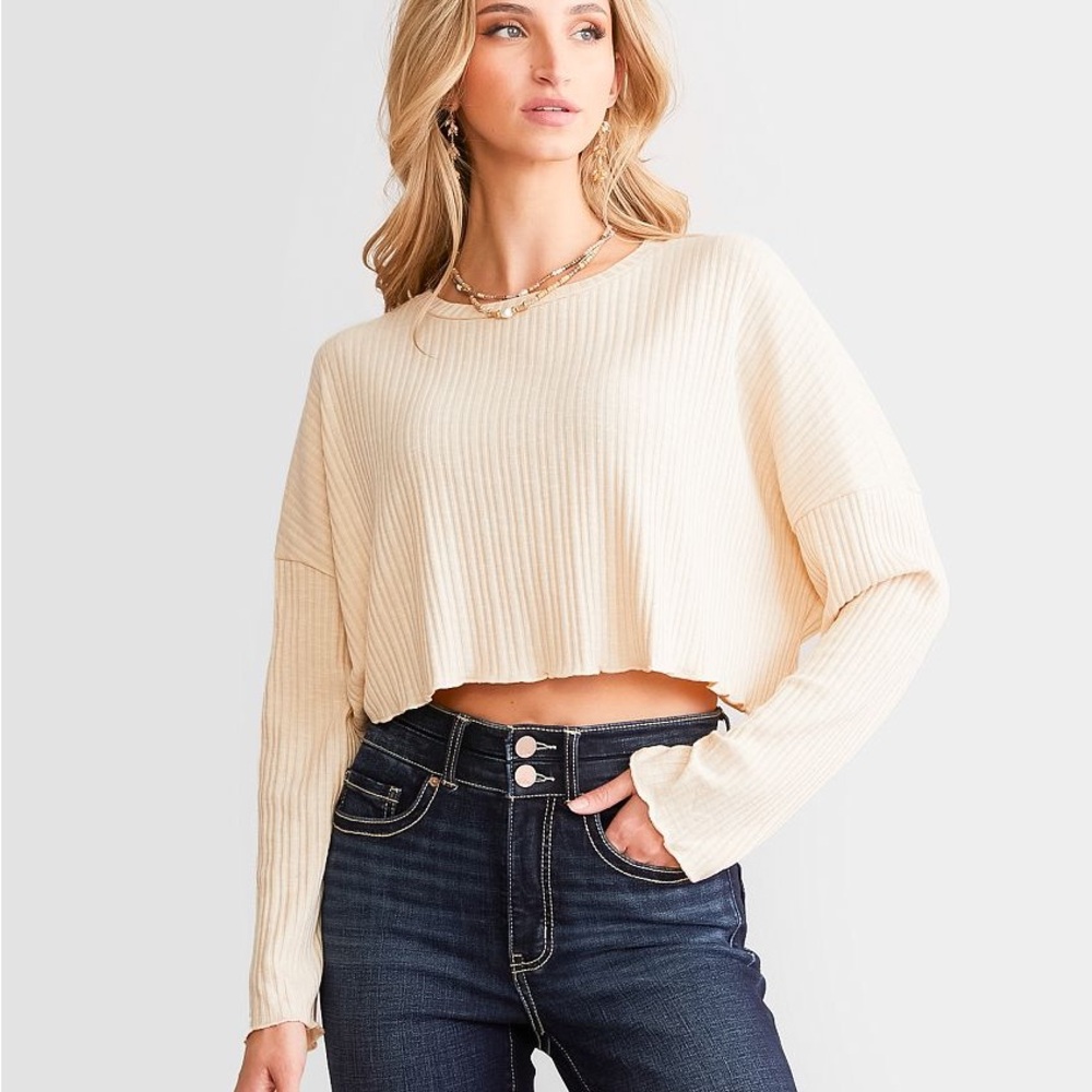 BKE HYFVE Ribbed Cropped Top